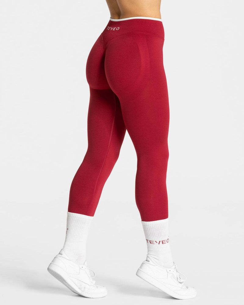 Color-Block Seamless Sports Bra and Legging Set — Yoga Workout Suit