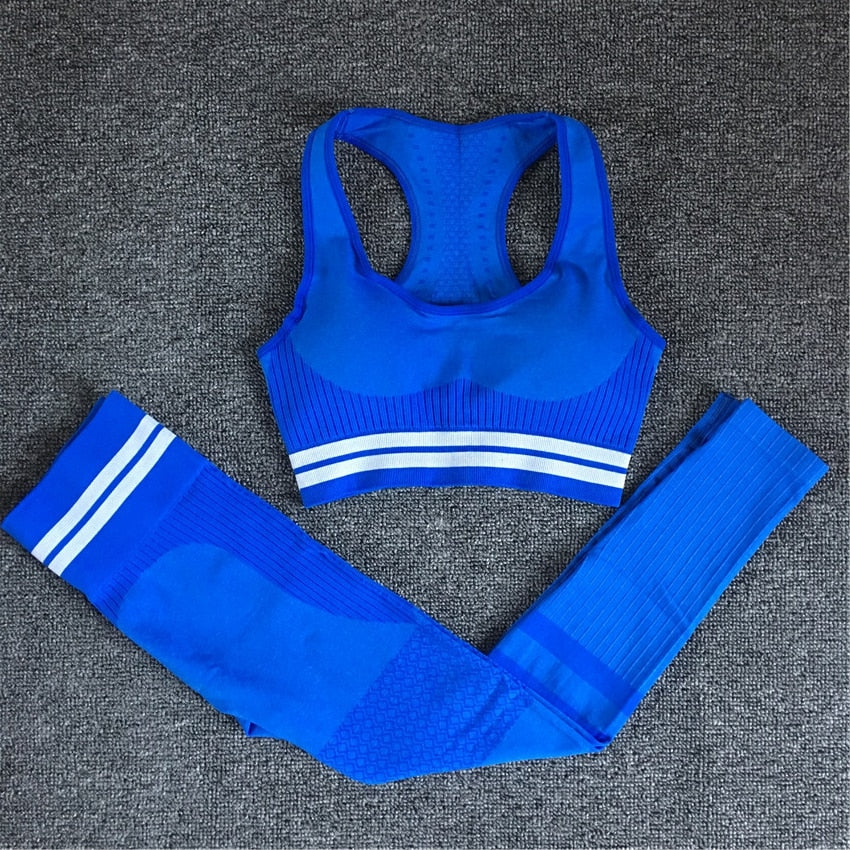 Seamless Yoga Set — Sports Bra and High-Waist Legging Tracksuit