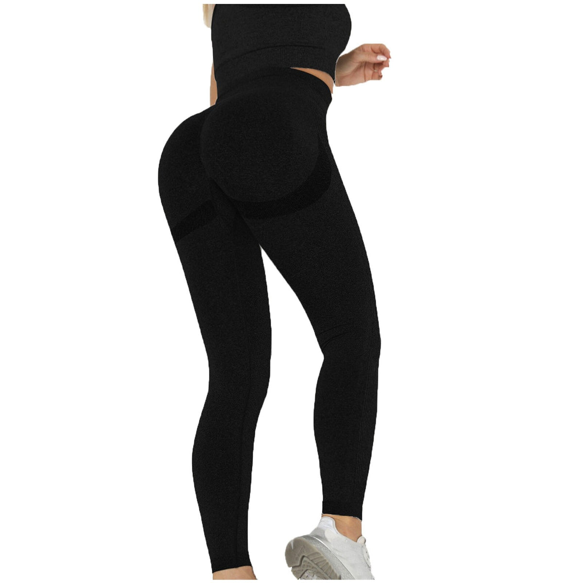 High-Waist Scrunch Leggings — Bubble Butt Push-Up Tights