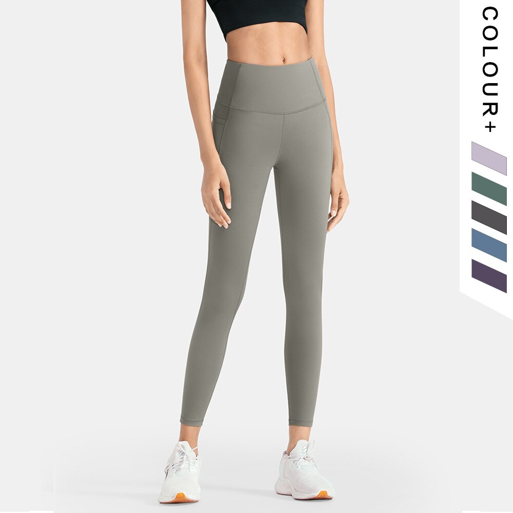 High-Waist Pocket Leggings — Tummy Control Running Pants
