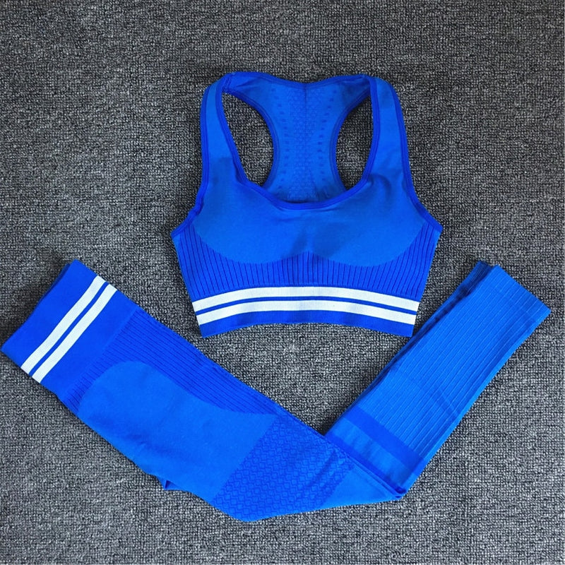 Seamless Yoga Set — Sports Bra and High-Waist Legging Tracksuit