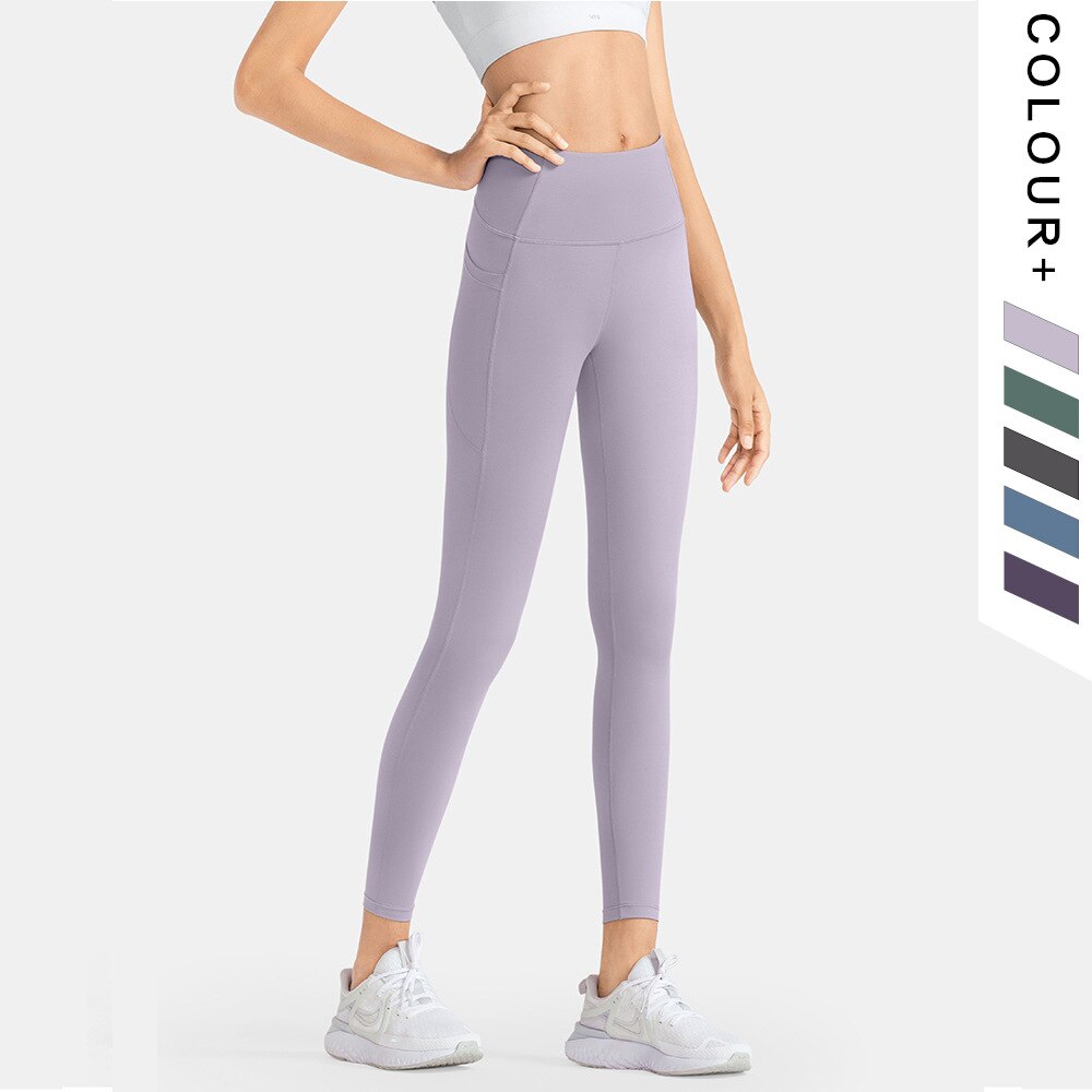 High-Waist Pocket Leggings — Tummy Control Running Pants