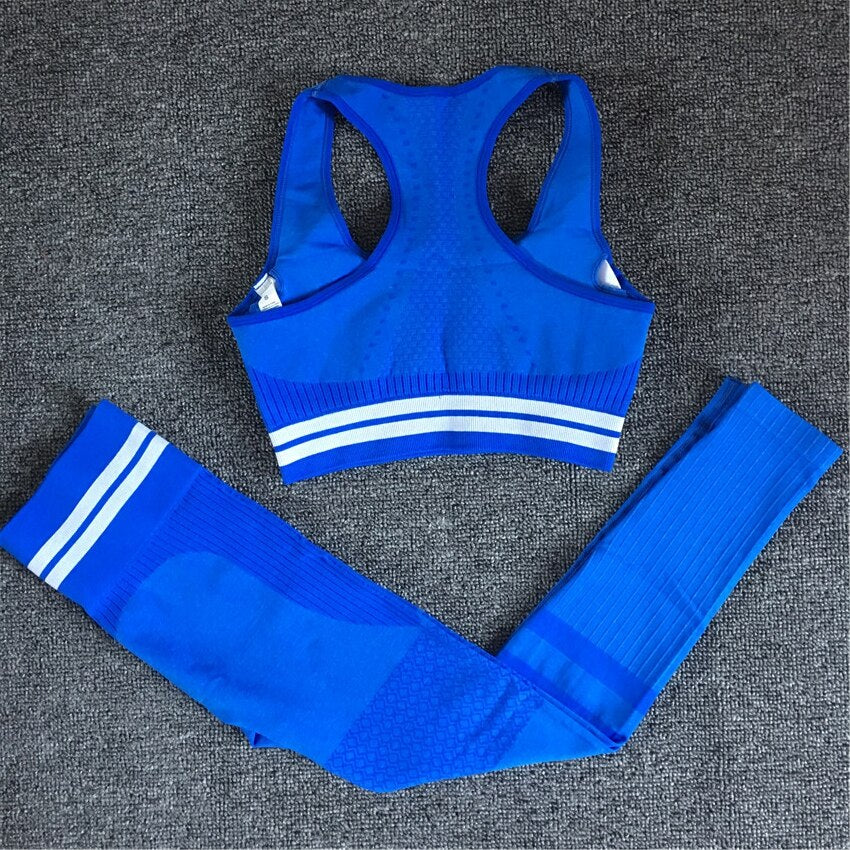 Seamless Yoga Set — Sports Bra and High-Waist Legging Tracksuit