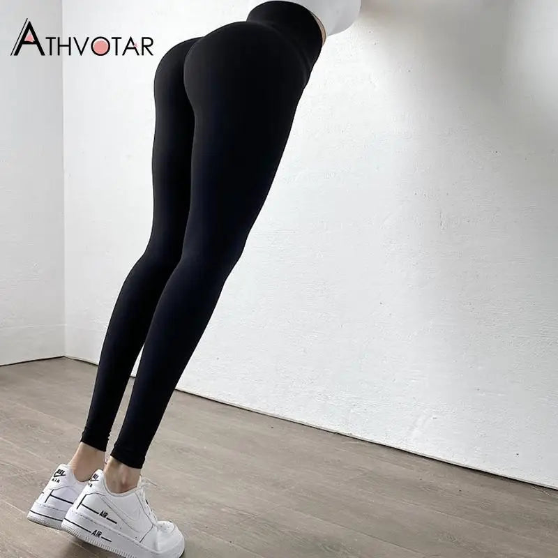 High-Waist Slim Leggings — Everyday Compression Pants